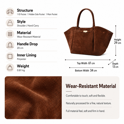 White Women's Wings Shape New York Slouchy Tote Bag (61 x 13 x 29CM) - Soft Textured PU, Oversized Dumpling Shoulder Handbag with Magnetic Closure, Organised Pockets and Metal Feet