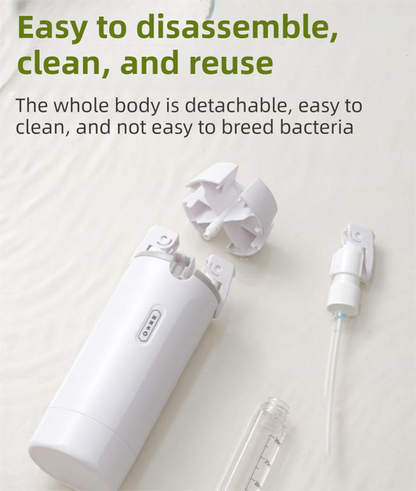 4-in-1 White Compact Travel Cosmetic Dispenser Bottle - 4 x 30ml Refillable Pump Toiletries Containers, Lockable & Leakproof Design, Space-Saving & Free Labels for Shampoo Lotion Cream Perfume