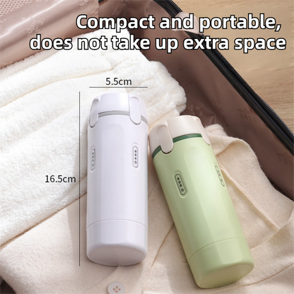 4-in-1 White Compact Travel Cosmetic Dispenser Bottle - 4 x 30ml Refillable Pump Toiletries Containers, Lockable & Leakproof Design, Space-Saving & Free Labels for Shampoo Lotion Cream Perfume