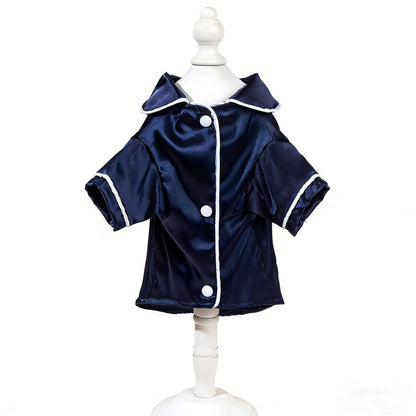 Blue Pet Pyjamas L Size- Lightweight Acrylic Dog and Cat Sleepwear, Compact Indoor Loungewear for Small Pets, Spring and Summer Pet Clothing