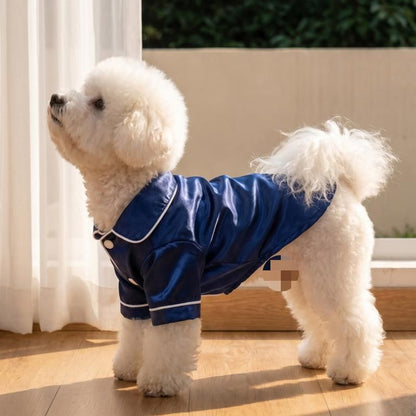 Blue Pet Pyjamas XL Size- Lightweight Acrylic Dog and Cat Sleepwear, Compact Indoor Loungewear for Small Pets, Spring and Summer Pet Clothing