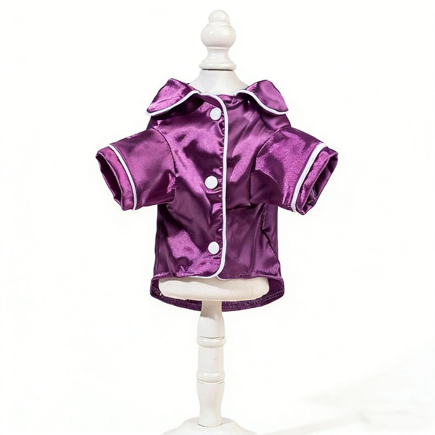 Purple Pet Pyjamas XS Size- Lightweight Acrylic Dog and Cat Sleepwear, Compact Indoor Loungewear for Small Pets, Spring and Summer Pet Clothing