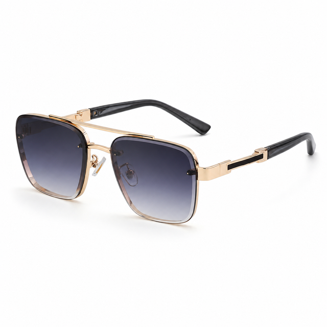Men Metal Sunglasses - Everyday Use, Practical Product Listing