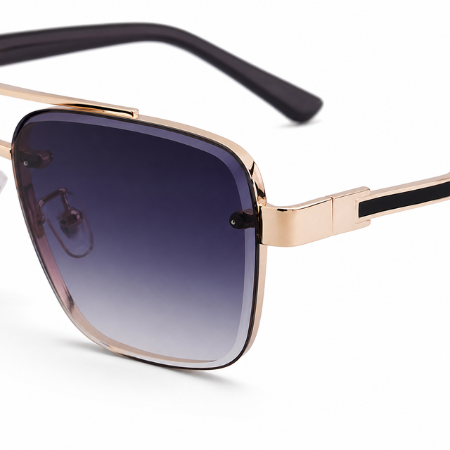 Men Metal Sunglasses - Everyday Use, Practical Product Listing