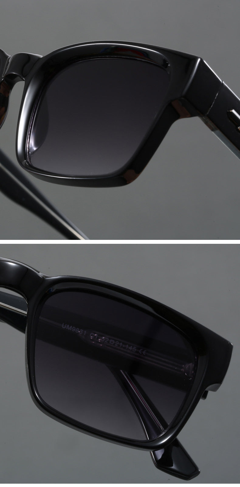 Blue And Brown Trendy Oversized Lightweight Blue Light Blocking Sunglasses for Men - Anti-Fog, Photochromic, and UV Protection