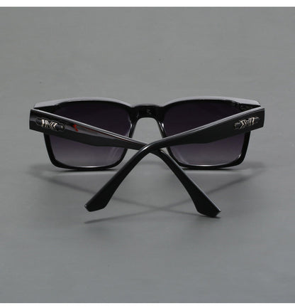 Blue And Brown Trendy Oversized Lightweight Blue Light Blocking Sunglasses for Men - Anti-Fog, Photochromic, and UV Protection